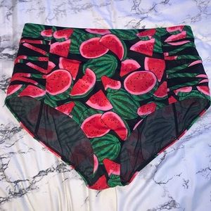 Torrid watermelon swim bottoms (2x)
